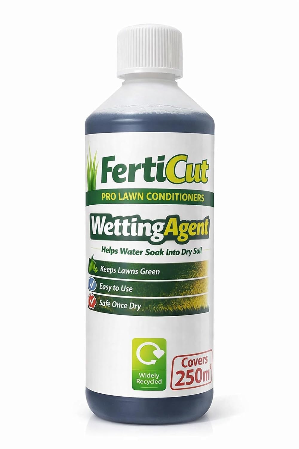 Ferti Cut Wetting Agent for Dry Soil, Pro Lawn Conditioner, Keeps Lawns Green, Covers 250m²