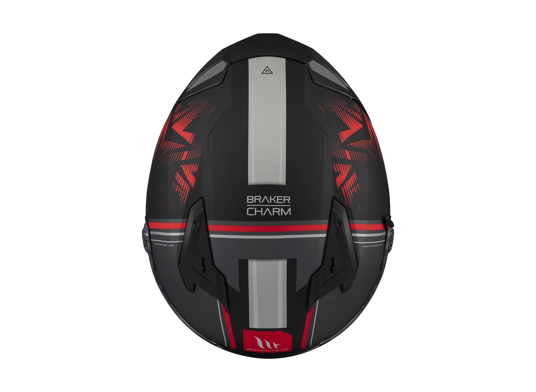 MT Helmets Braker SV, Casco Moto Integral Deportivo, Visor Solar Retráctil, Pantalla de Extracción Rápida Patentada, Spoiler Aerodinámico y Preparado Intercomunicador UCS, Homologado ECE 22.06 & DOT