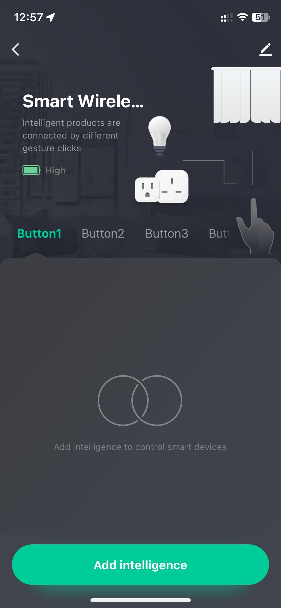 Sone Smart One Botón ZigBee 3.0 inalámbrico Tuya interruptor escena 4