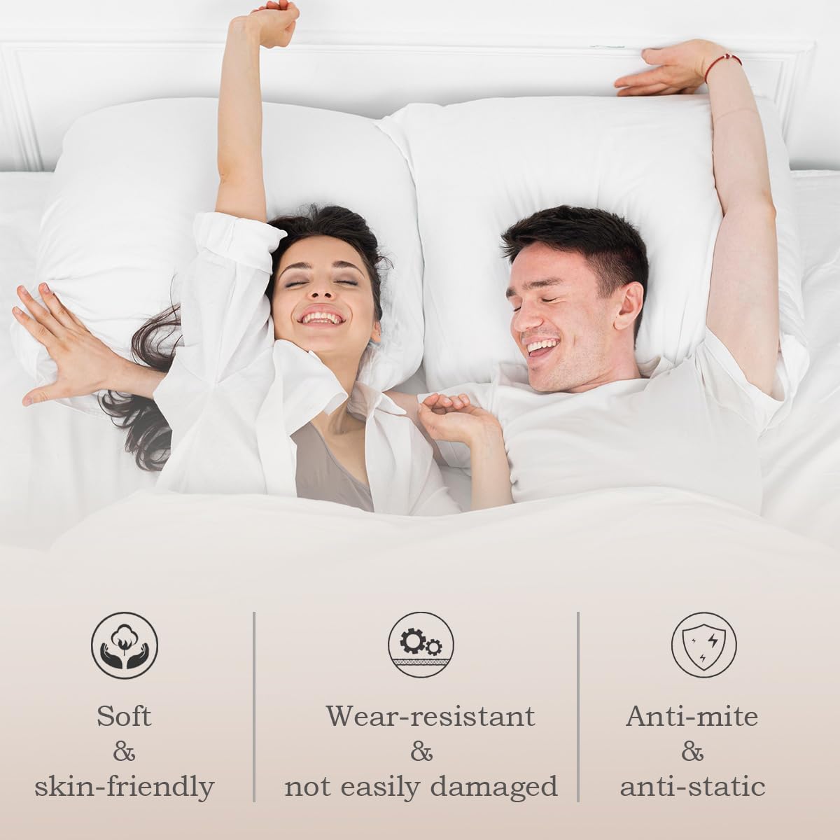 Grounding Sheet, Grounding Mat for Bed with Grounding Cord, Reduce Painful, Inflammation, Improves Sleep, 5% Silver Fiber with 95% Cotton, (27x52IN,Grey)