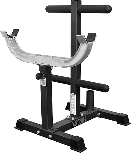 Valor Fitness Estación ajustable para rizos de pie, equipo de entrenamiento de brazo para gimnasio en casa para rizos de predicador con barra y