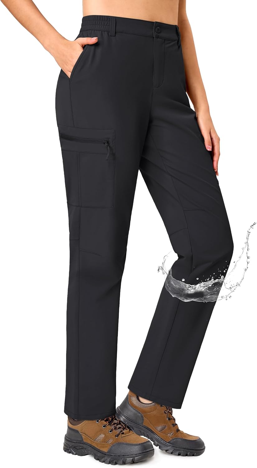TACVASEN Women’s Hiking Cargo Pants Lightweight Water Resistant Quick Dry Outdoor Work Mountain Trouser Zipper Pockets TACVASEN Women’s Hiking Cargo Pants Lightweight Water Resistant Quick Dry Outdoor Work Mountain Trouser Zipper Pockets