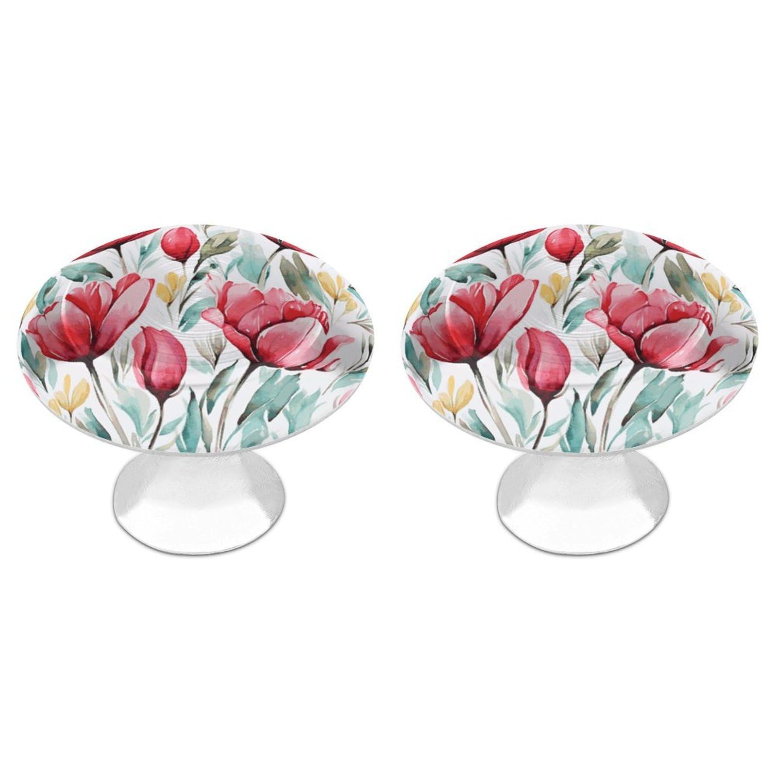 NTVOWPZO Cabinet Handles Round Drawer Pulls Flower Dresser Knobs for Cabinets and Drawers Handle for Bathroom Cupboard Drawers Cabinet Pulls for Kitchen Door