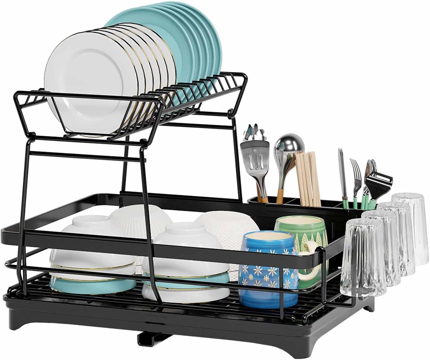 Amazon.com - Dish Drying Rack- Space-Saving Dish Rack, Dish Racks for ...