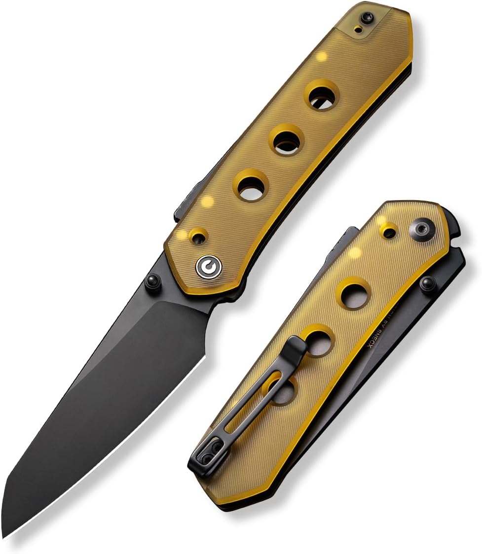 Vision FG Pocket Knife for EDC, Superlock Folding Knife with 3.54" Reverse Tanto Nitro-V Blade Ultem Handle, Ideal Gift for Men Women C22036-6