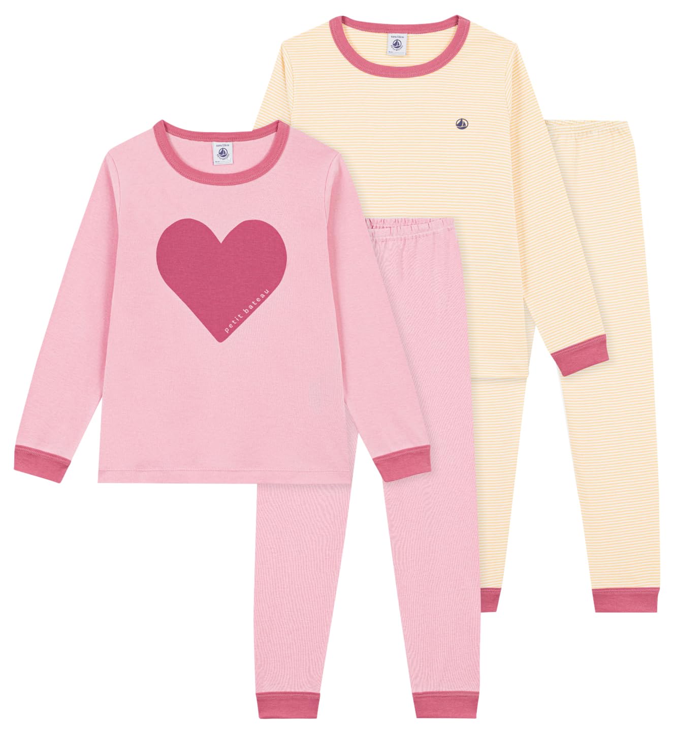 Petit Bateau Set di Pigiami per Bambini in Cotone Stampato, 4A, Variante 1