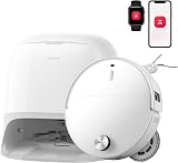 roborock Qrevo Curv 2 Pro Robot Aspirateur Laveur avec Station 3.0, 25000 Pa, Lavage à l'eau Chaude à 100 °C, Double Anti-enchevêtrements, Évitement d'obstacles et Navigation Améliorés, 7,98cm Mince - 1