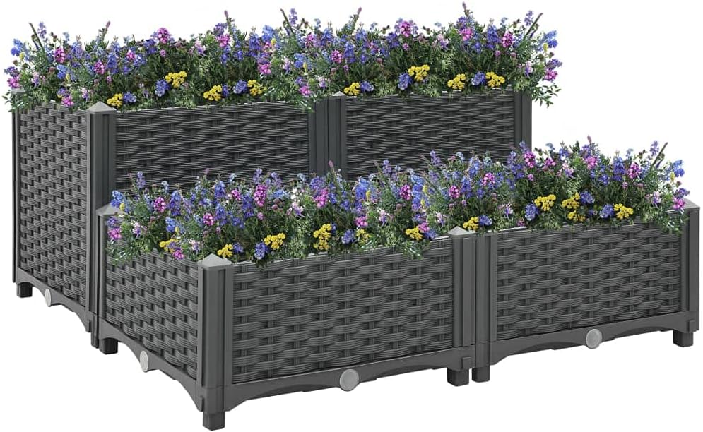 Raised Garden Beds Outdoor,Planters for Outdoor Plants,Garden Bed Planter Boxes