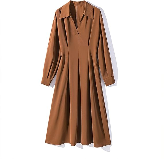 Amazon Co Jp ワンピース シャツ ロング ワンピ トップス スカート レディース カジュアル オフィス 長袖 春 夏 秋 大さいサイズ M L ミセス ファッション ミセスファッション 30代 40代 50代 シンプル おしゃれ 普段着 結婚式 二次会 ファッション