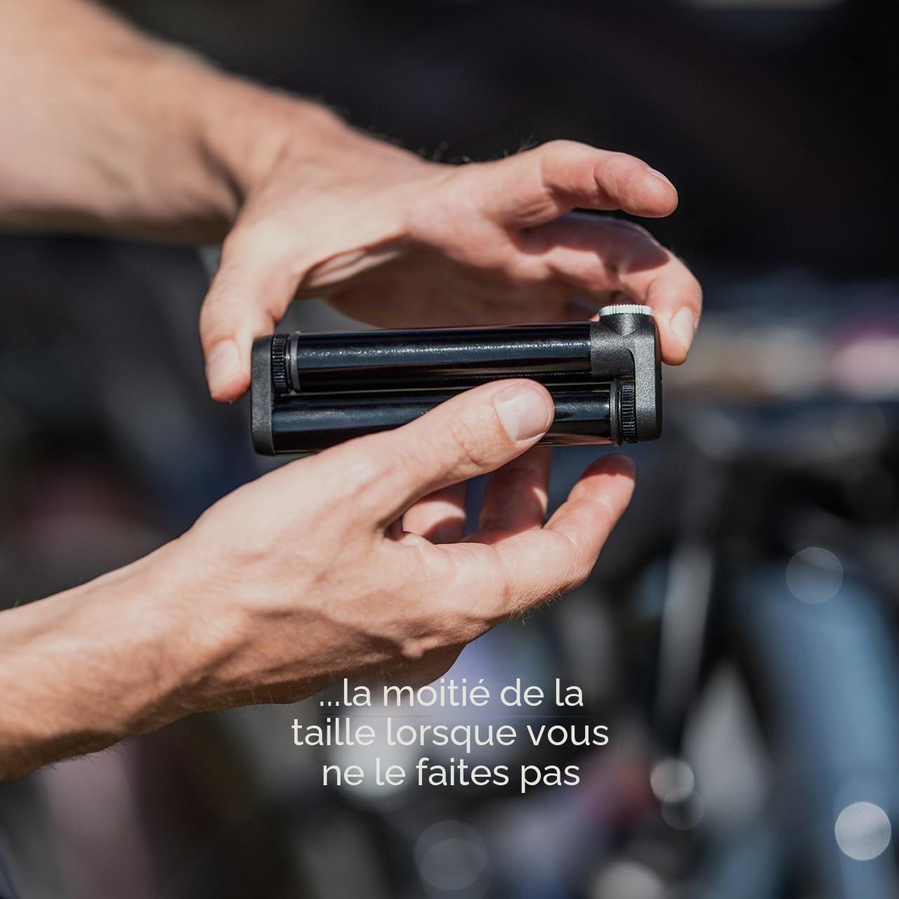 BBB Cycling Pompe À Vélo Mini Pompe Haute Pression 116Psi 120 Mm Pompe 35 CC pour Valve Presta French Pompe Tubeless Compatible Doubleshot Mini BMP-102, Noir
