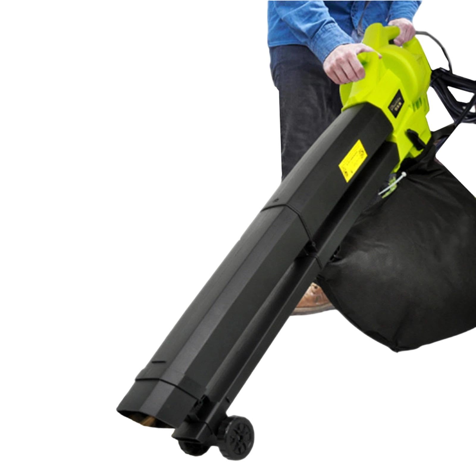 Souffleur et Aspirateur de Feuilles Électrique 2 en 1 sur Roues