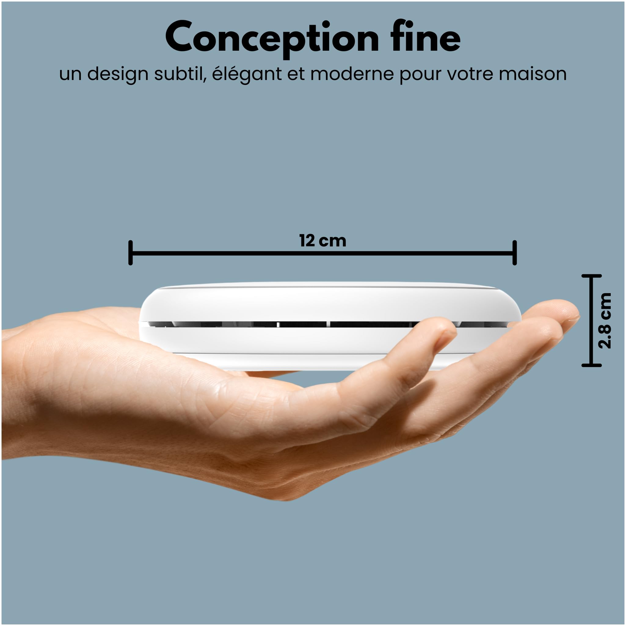 Aroha Safety Pro Détecteur Combiné avec Fumée et Monoxyde de Carbone Sleep Line - Batterie de 10 Ans - Alarme Incendie & Alarme de CO - 5 pièces