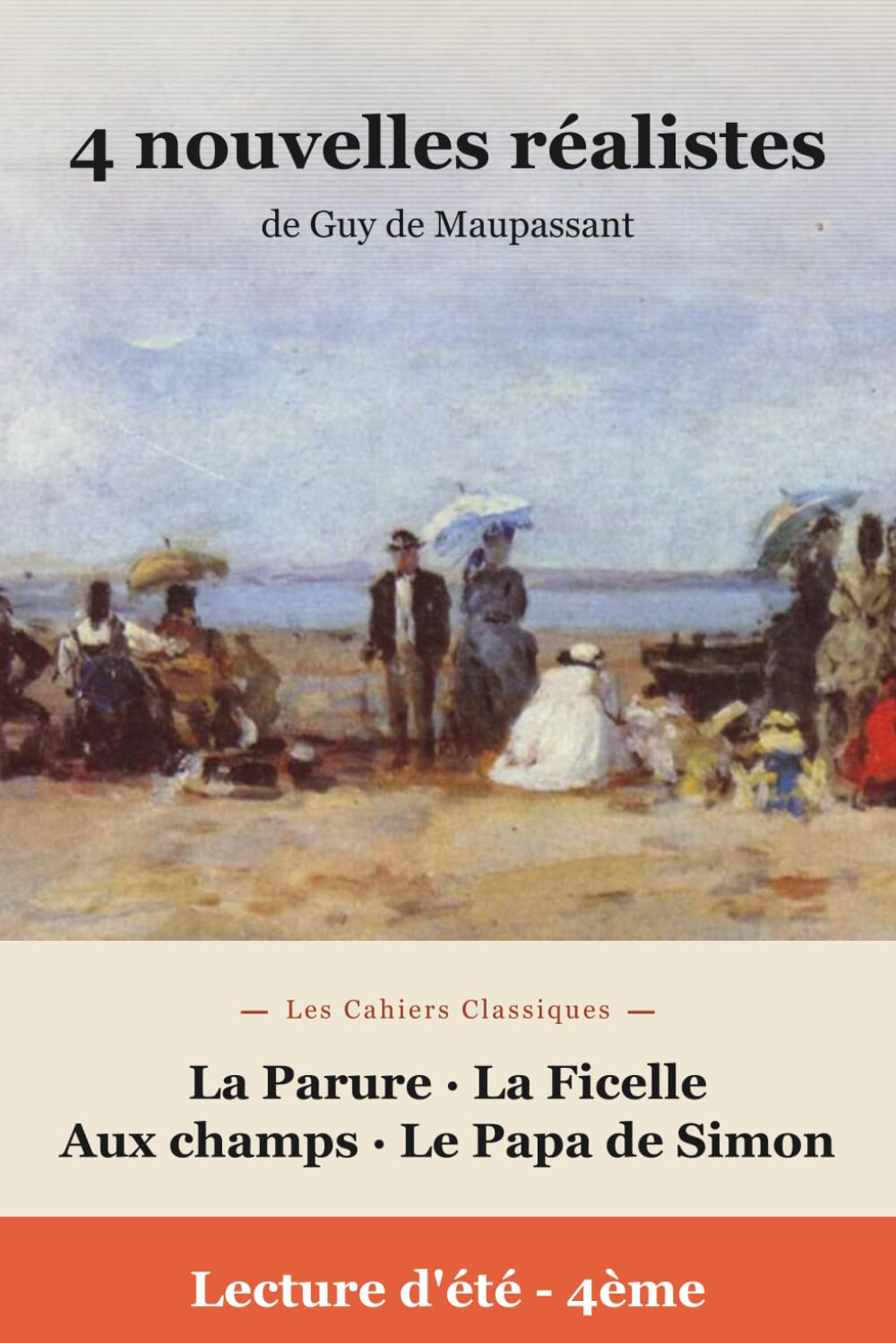 Lectures de l'été Spécial 4e - Nouvelles réalistes (Édition annotée): 4 nouvelles de Maupassant annotées pour les lectures d'été - carnet de lecture, questions, lexique