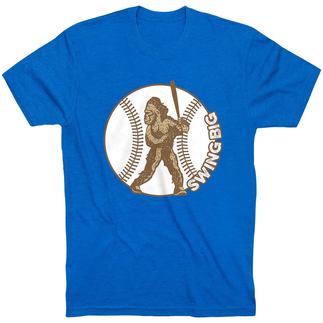 ChalkTalkSPORTSBaseball Bigfoot Tee | Short Sleeve Baseball T-Shirt | Youth and Adult Sizes
