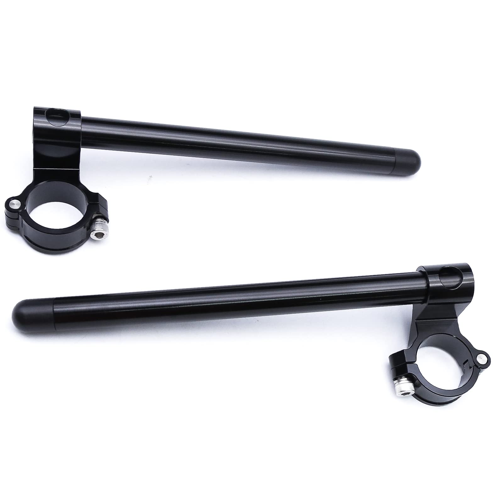 Barra de manillar de 43 mm con clip para tubo de horquilla de 43 mm, 22 mm, barra estándar para motocicleta