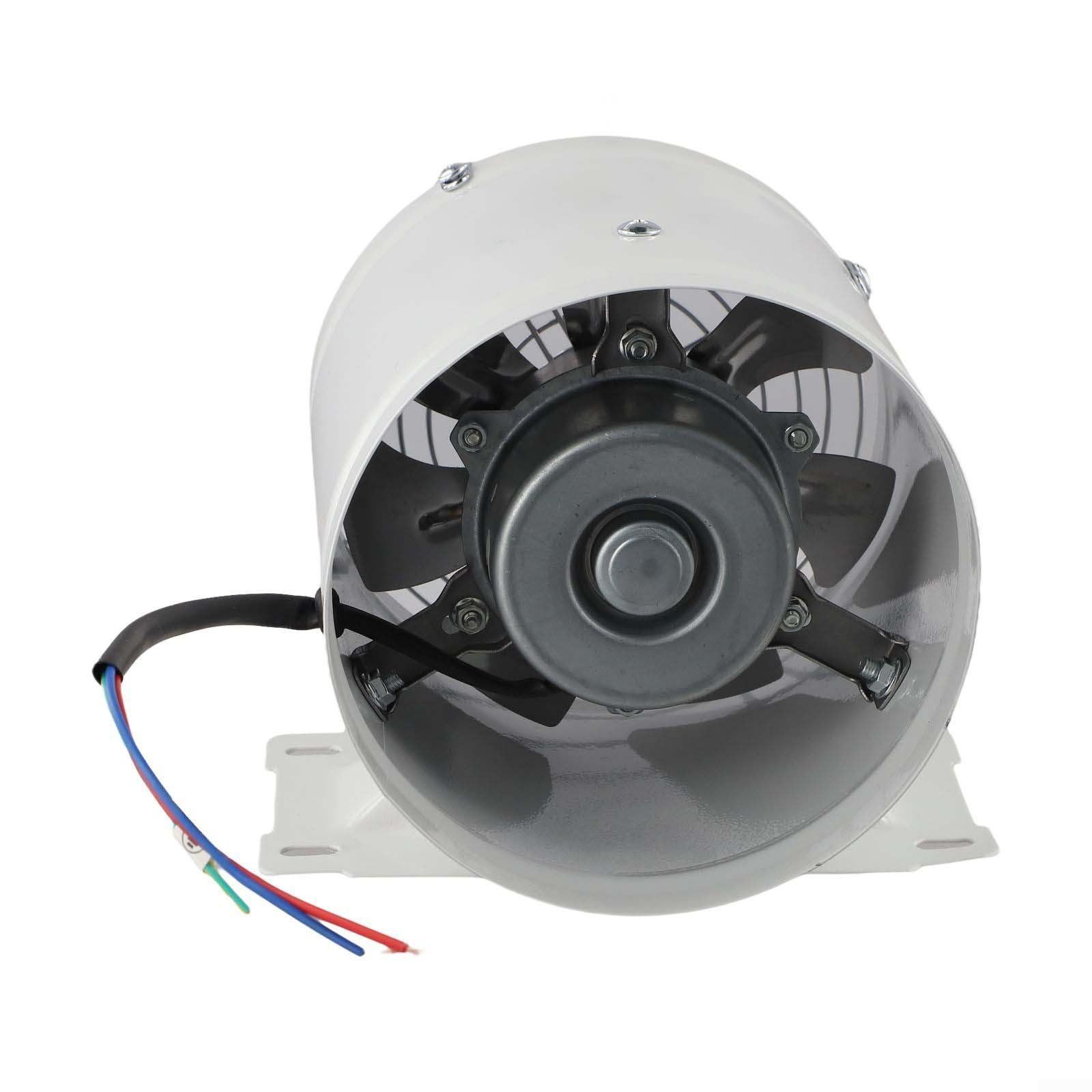 Ventola di aspirazione da 150 mm, 600 m³/h, condotto ad alto flusso d'aria | Volume d'aria di 600 m³/h, 7 lame metalliche, bassa resistenza, flusso d'aria stabile, rimozione efficiente del fumo