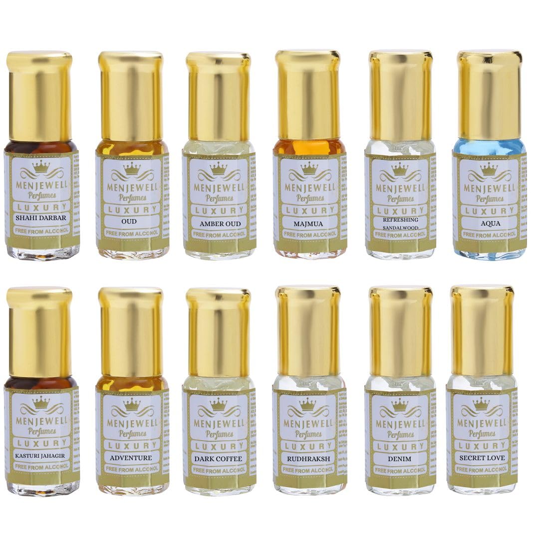 Men Attar Gift Pack of 12 - Liquid Combo With Floral, Citrus, Woody Fragrance for Him - 36ml (12 * 3ml)-image-11