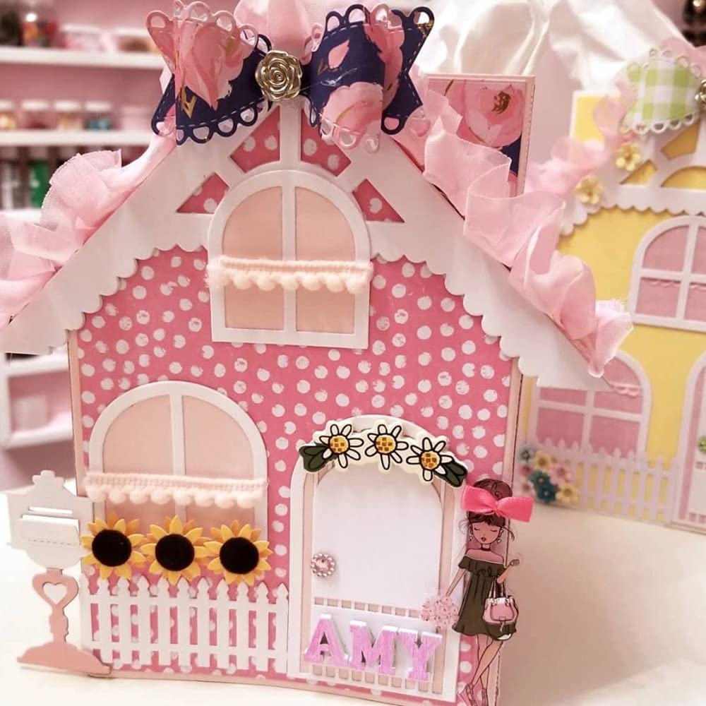 KSCRAFT 3D Big House - Troqueles de corte de metal para hacer álbumes de recortes, tarjetas, suministros de decoración divertidos para niños