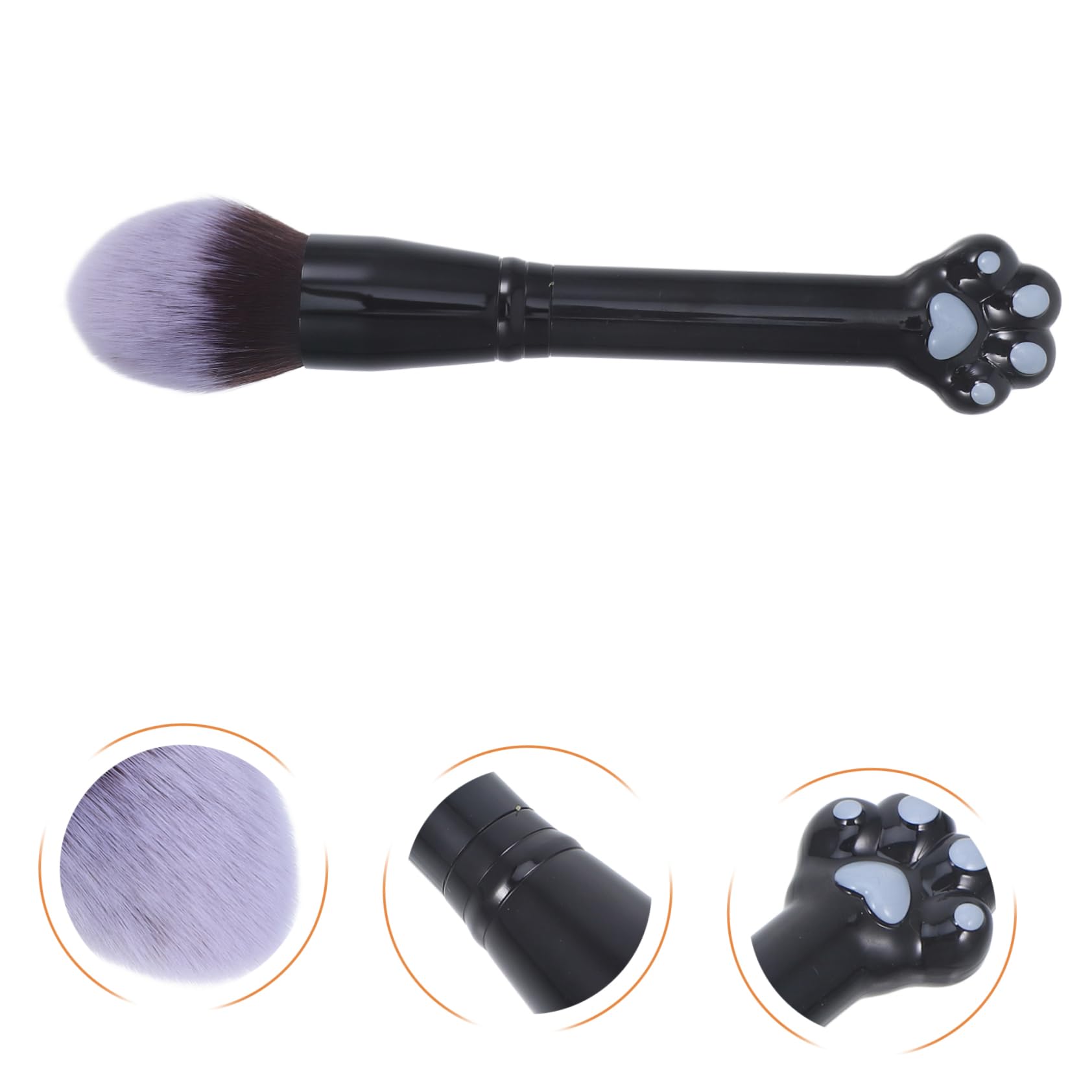 IWOWHERO Makeup Brush Set Soft Bristles Blush Brush for Cheeks Translucent Setting Powder