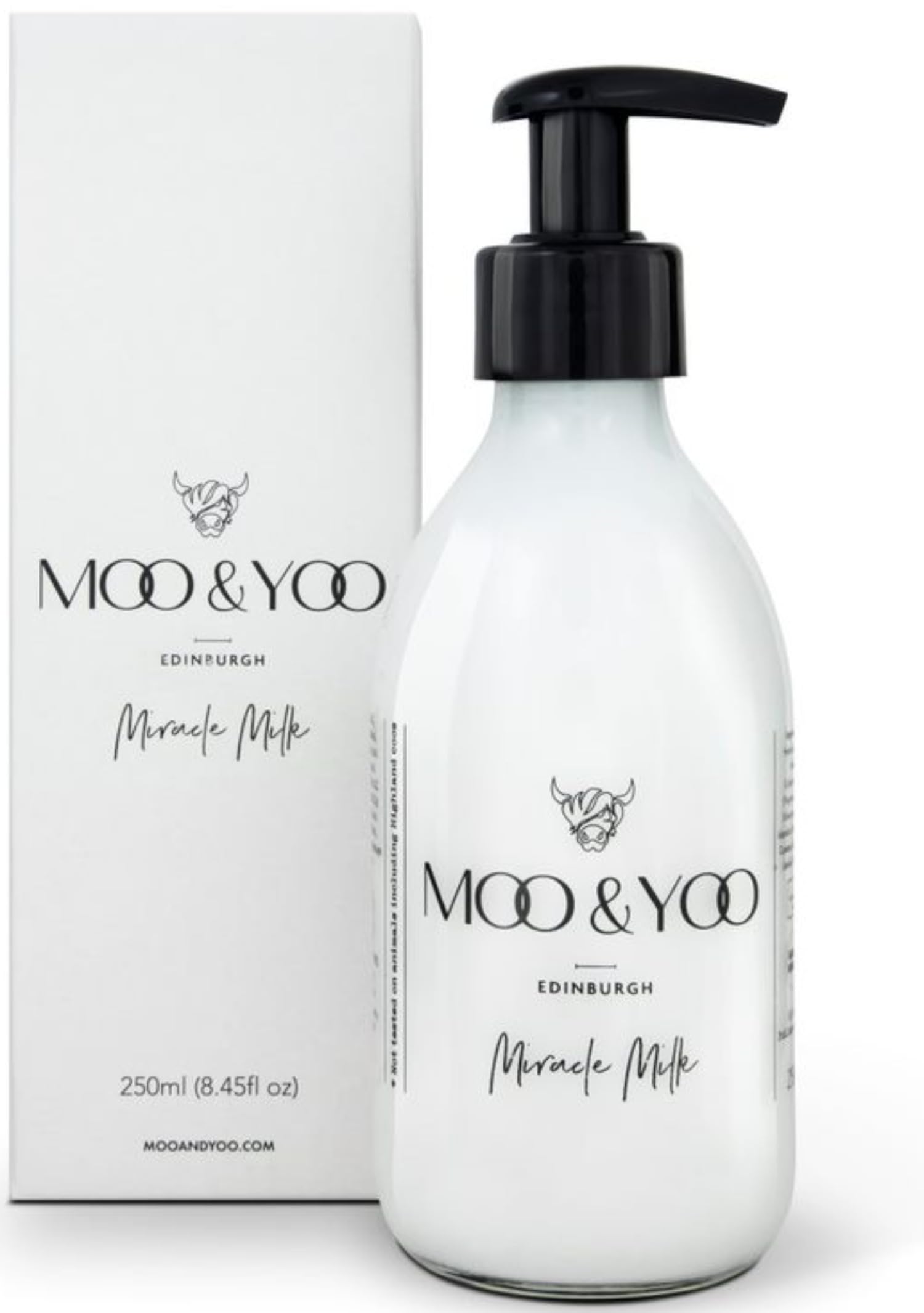 Miracle Milk Salon Leave-In Conditioner for Dry, Damaged Hair – Heat Protection with Marula Oil & Wheat Protein – Hydrating, Strengthening, Vegan, Cruelty Free – 250ml Glass Bottle