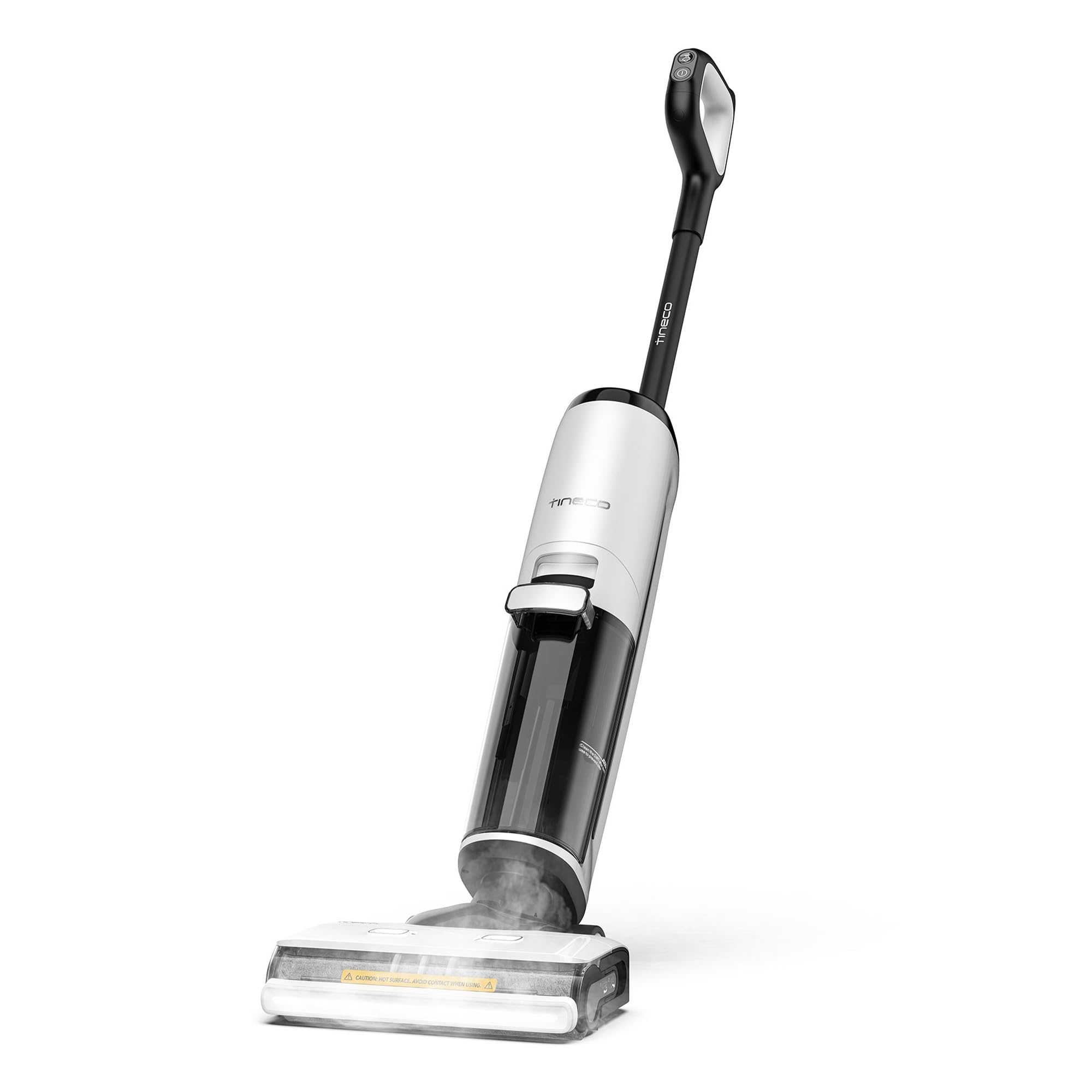 Tineco Floor One S7 Steam Limpiador de Suelos Inalámbricos, Escoba Vapor para Sucios Pantimedias en Suelos Duros con Pantalla, Autolimpieza, Limpieza de Bordes, Autopropulsión | Vapor caliente a 140° C, Limpieza Autopropulsada, Ligera e Inalámbrica, Aspir