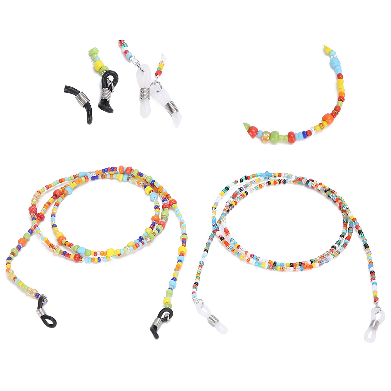 Glasses Strap Holder, Eyeglasses Strap 2pcs Glasses Lanyard for Reading Glasses for Sunglasses-image-43