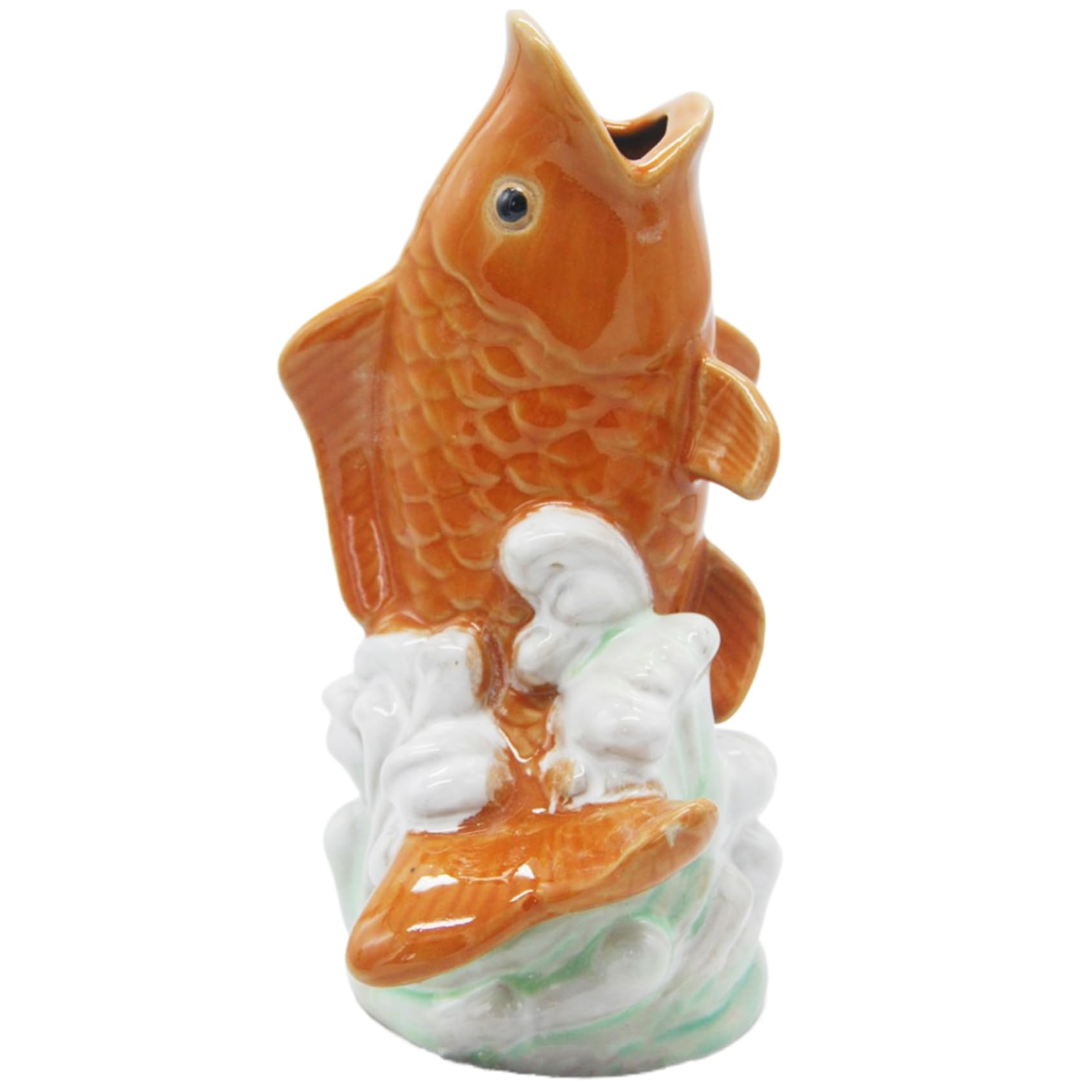 Cracheur de Fontaine | Cracheur d'étang, Fontaine à Poissons de Carpe en céramique, Statues d'étang Vintage 4, 7x3, 9x8, 7, cracheurs pour Petits étangs, terrasse Patio et Maison