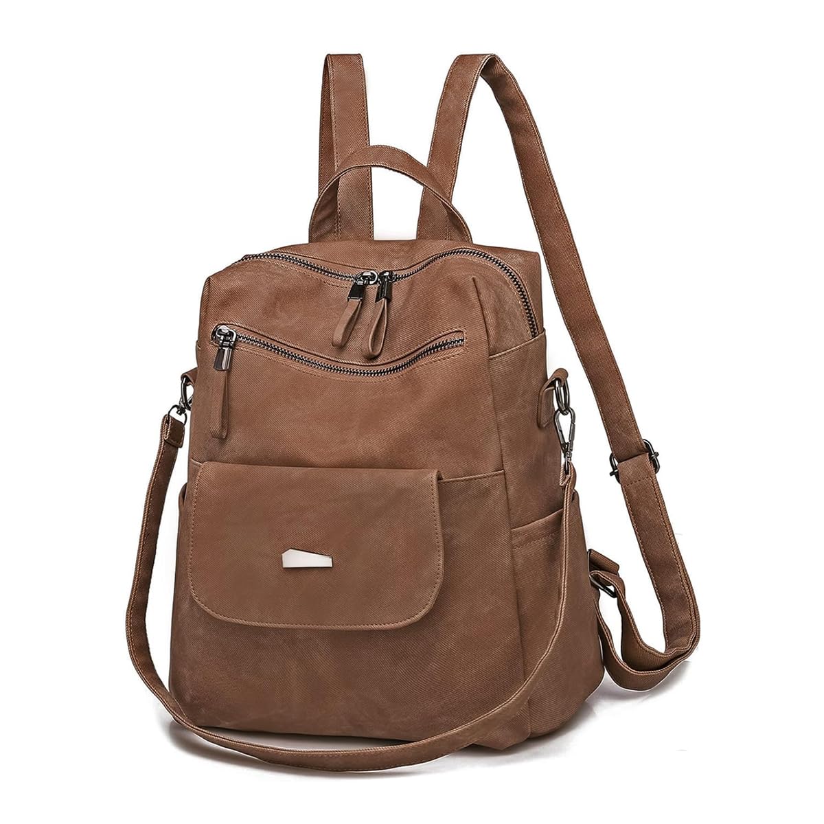 PALAY® PU Leather Backpack for Women Stylish College Bag for Girls Soft Backpack for Girls Travel Backpacks Vintage Shoulder Bags Casual Handbags Sling Shoulder Bags Gifts for Women and Girls - Brown (B0CNKHTKV8) Amazon Price History, Amazon Price Tracker