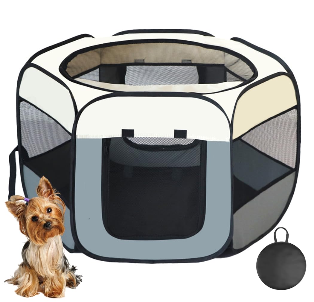 Portable Dog Fence, Foldable Pet Playpen, Delivery Room, Cat Enclosure, Pet Enclosure, Pet Tent Dog Breeding Delivery Box with Bag