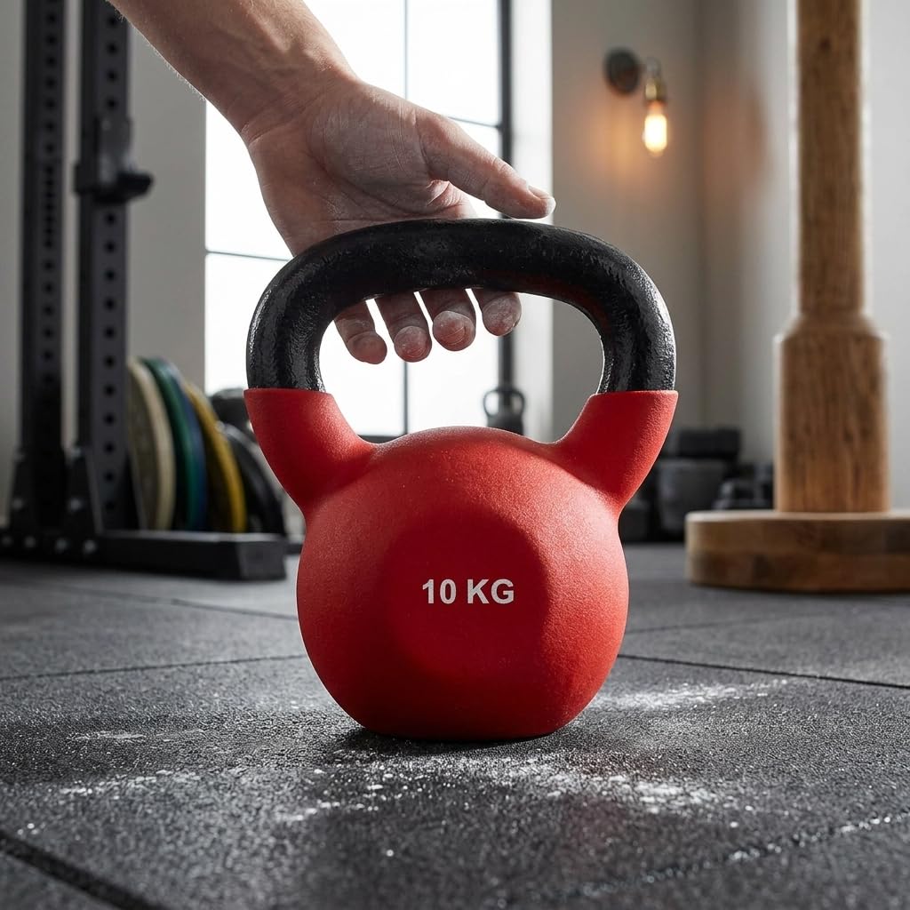 Kettlebell, Iron Sand 10kg, rutschfestem Griff