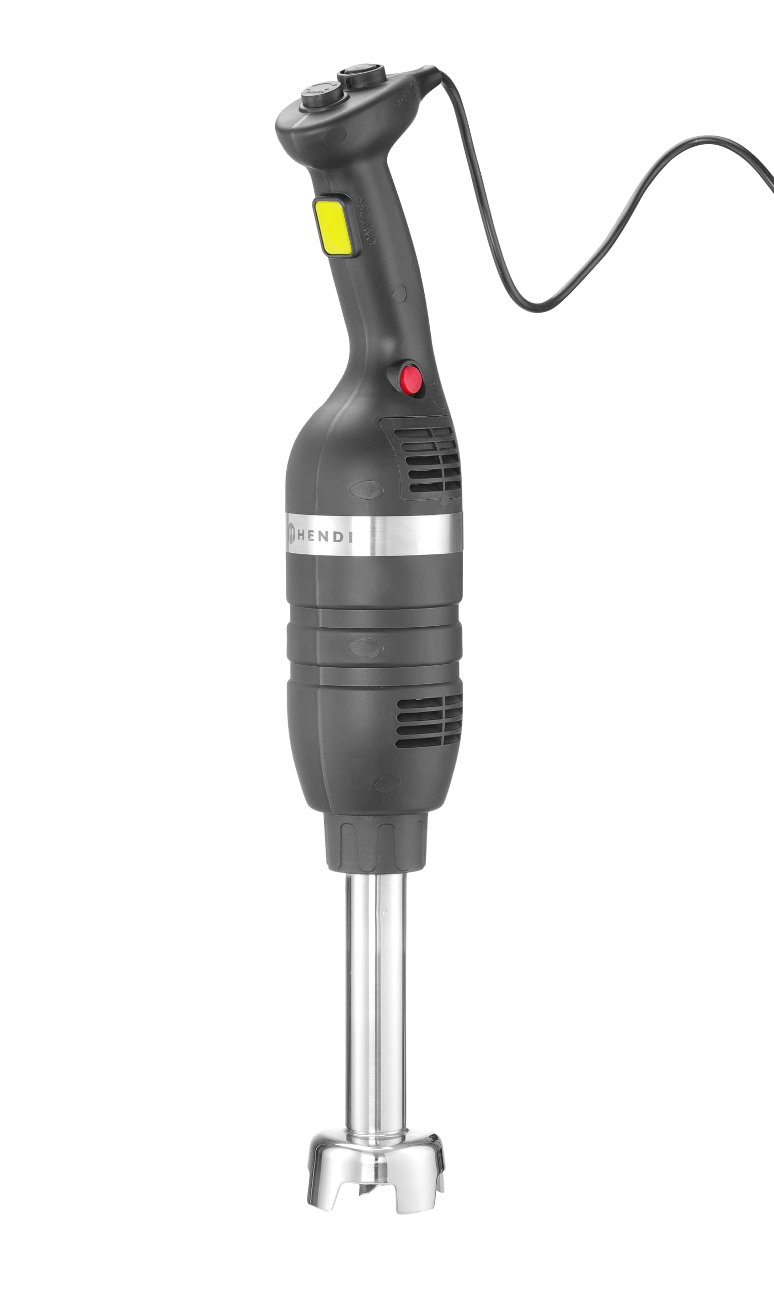 HENDI blender ręczny, długość pręta: 250 mm, zmienna prędkość: 4000 do 16 000 obr./min, pojemność do 20 l, silnik wentylowany, mikser ręczny, ø100 x 666 mm, 230 V/350 W, stal nierdzewna, poliamid