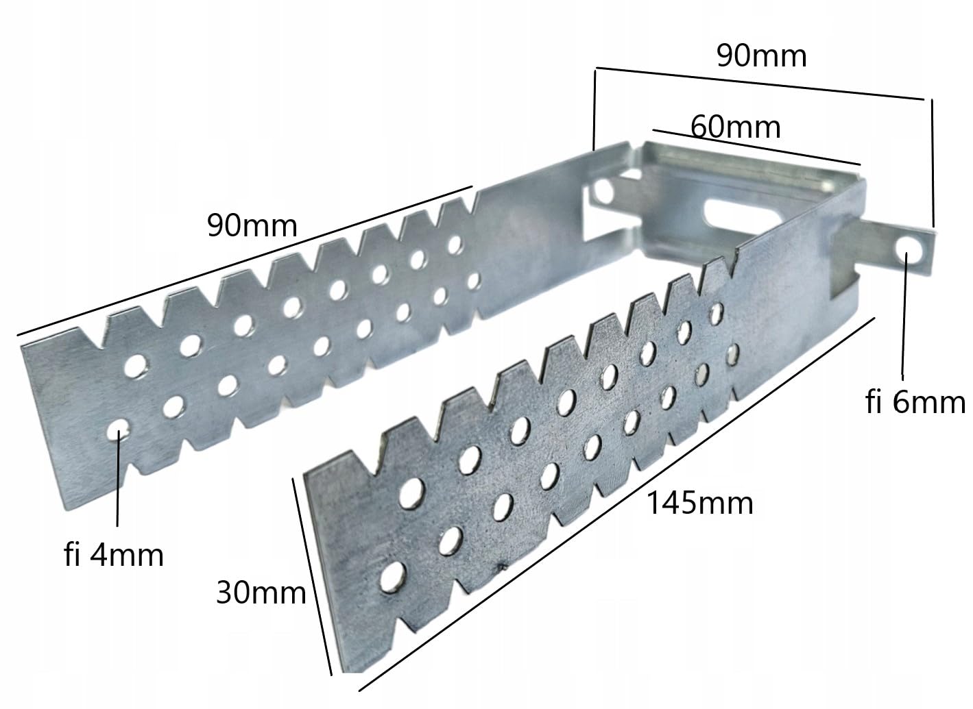 wieszaki bezpośrednie 150 mm 100 sztuk wieszaki sufitowe grubość 0,9 mm wieszaki U do profili CD 60 listwy drewniane akcesoria do suchej zabudowy, ścianki działowe, suche podłogi, zabudowa pod