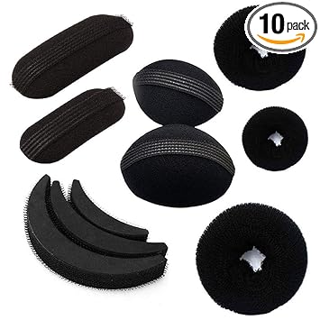 GadinFashion? Pack of 10 Combo Hair Accessories Set for Wemen and Girls (Black)