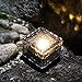 ASTRAEUS Solar Brick Light Solar Ice Light Ice Cube Lights Buried Light Paver for Garden Courtyard Pathway Patio Outdoor Decoration 4 Pack Warm White(Upgraded Package)