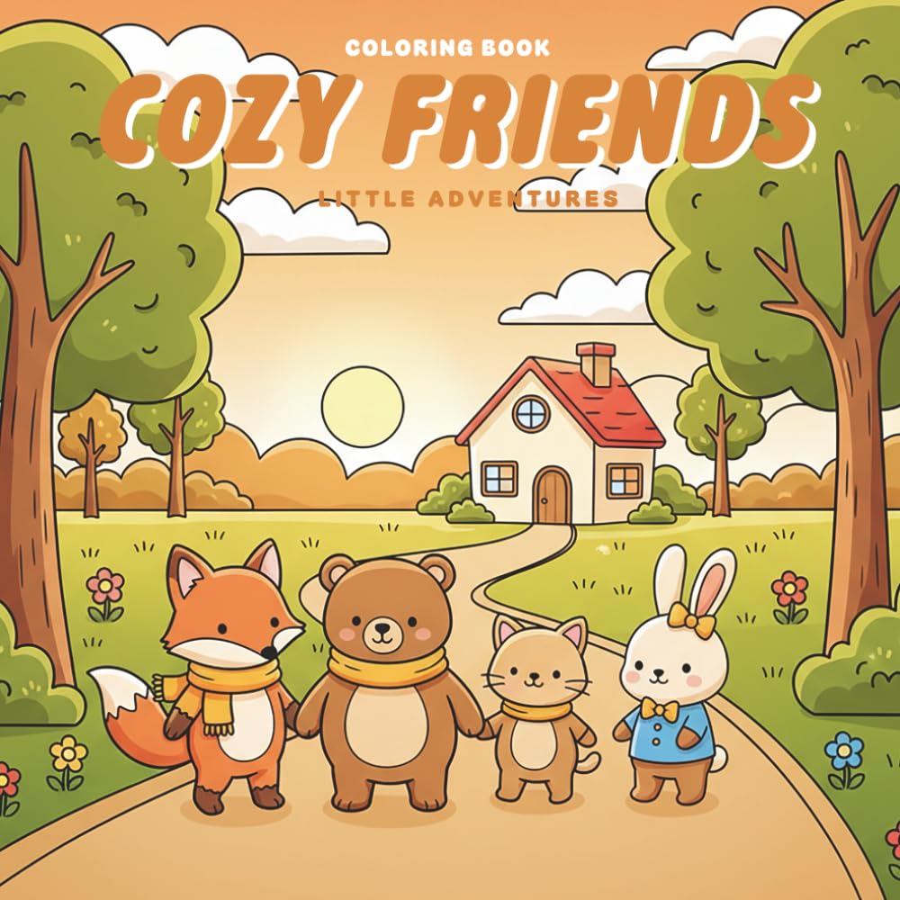 Cozy Friends – Little Adventures: Gentle Outdoor Scenes to Color and Relax