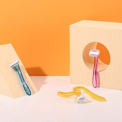 Miniatura 6 de Honoson 30 piezas de maquinilla de afeitar de bikini de belleza, recortadora de línea de bikini, tipo T, maquinilla de afeitar personal para mujer,