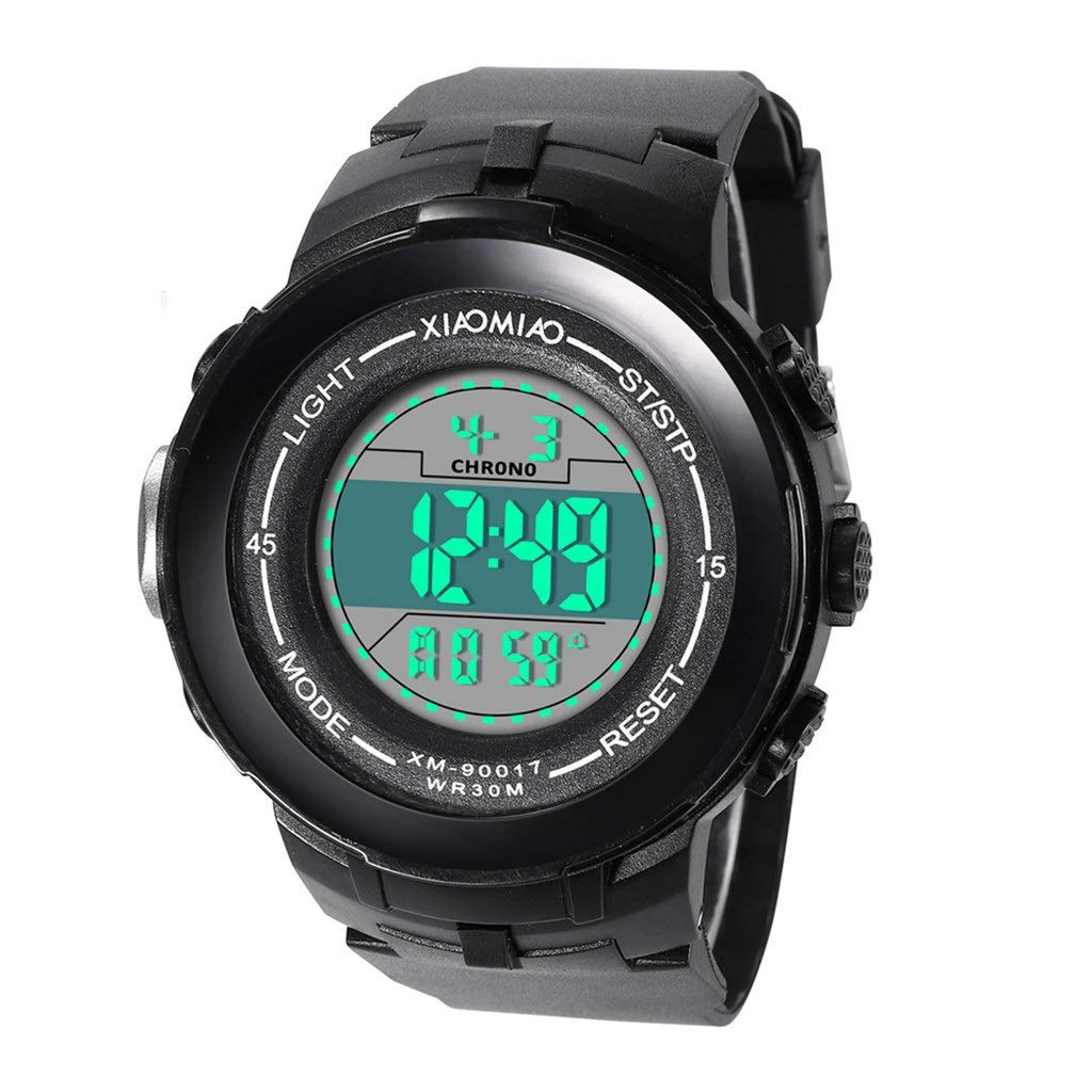 xcluma Multi-Function 30M Sports Waterproof Sport Watch, Electronic Digital Watch, Mens Wrist Luminous Watch Black (B08B5R3G9T) Amazon Price History, Amazon Price Tracker
