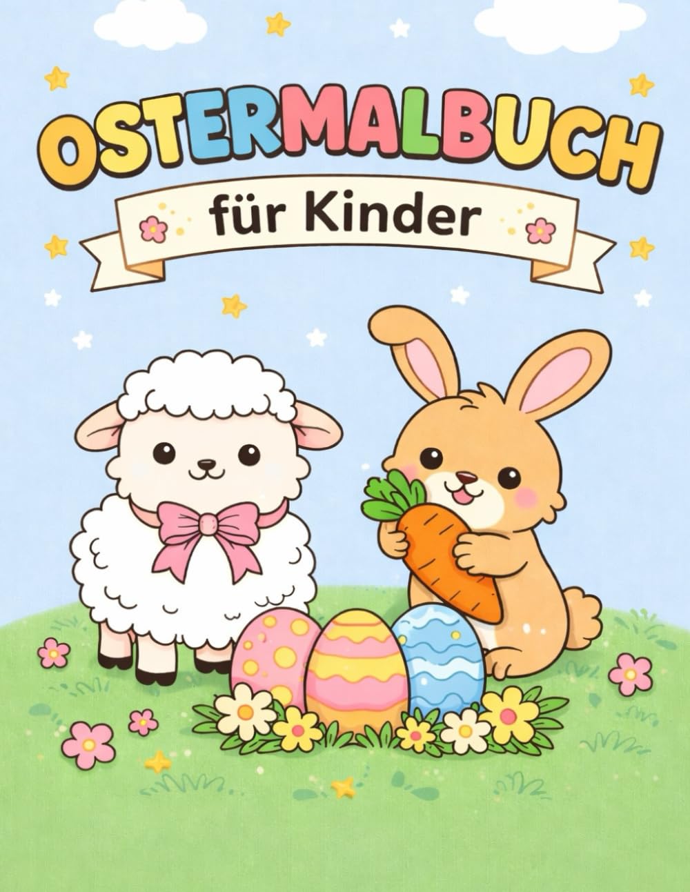 Ostern Ausmalbuch: Das perfekte Geschenk für Kleinkinder / Kindergartenkinder ab 2 Jahren, für Ostermalspaß und Kreativität
