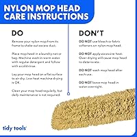 Vista 23 de Trapeador de polvo comercial azul de 24 pulgadas y barredora de piso con mango extensible, mopa para limpieza de suelos de madera, azulejos