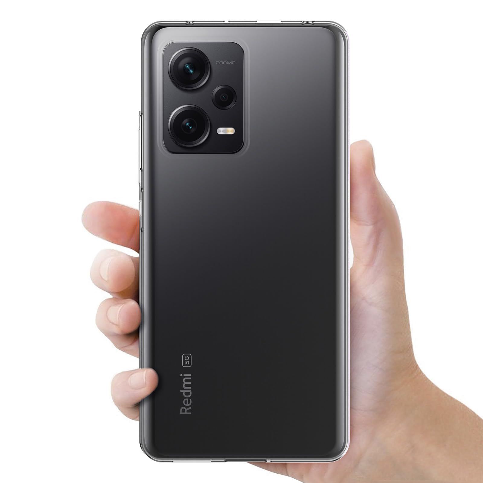 Schutzhülle + 2x Panzerglas Für Xiaomi Redmi Note 12 Pro 5G – Transparent, Stoßfest, Mit Vollem Zugriff