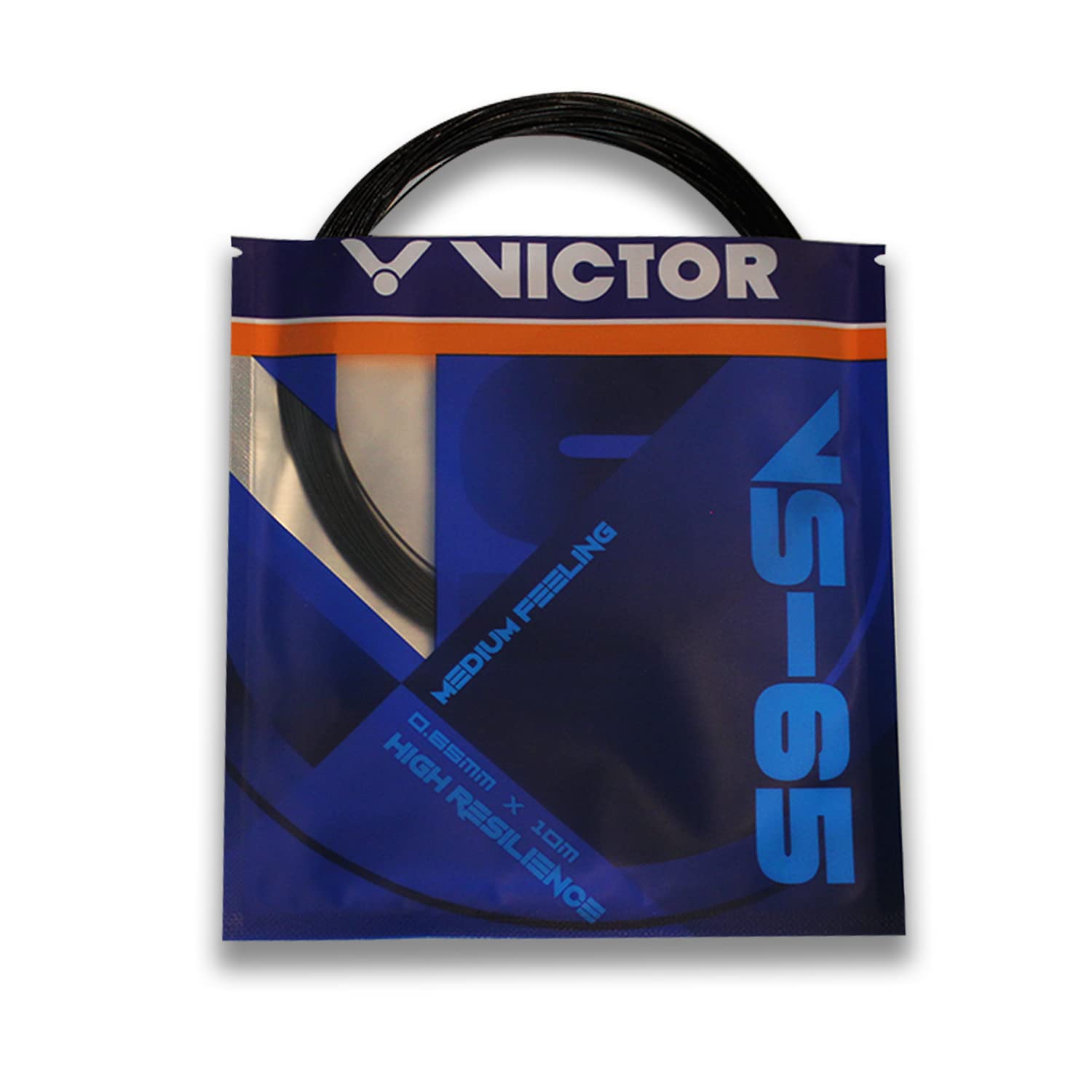 VICTOR VS-65 Medium Feeling High Resilience Badminton String (0.65mmX10m) Pack of 2 (Black)-image-33