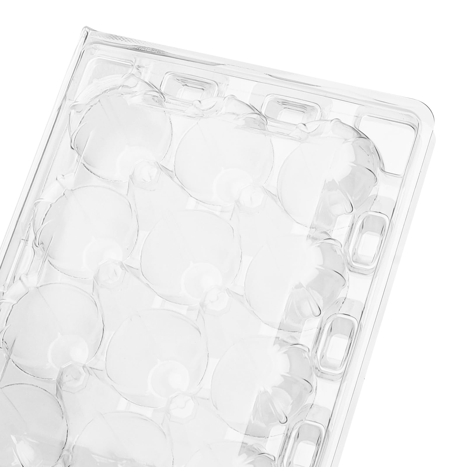 120 scatole per uova di quaglia in plastica, 12 griglie, in plastica, con coperchio, trasparenti per frigorifero