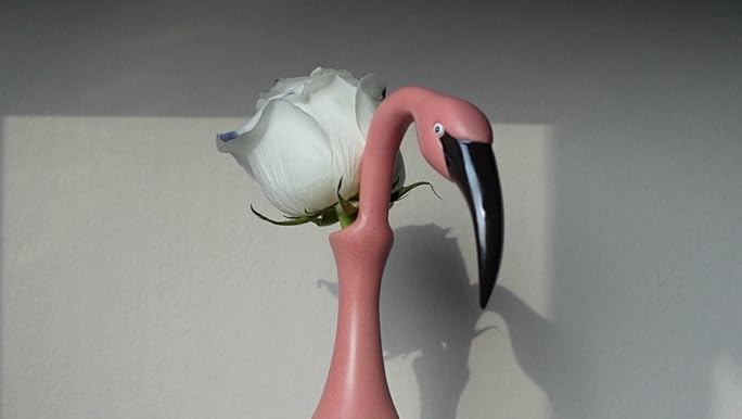 Amazon.com: FORKAI 11.6 Inch Flamingo Vase - Unique Pink Bud Vase