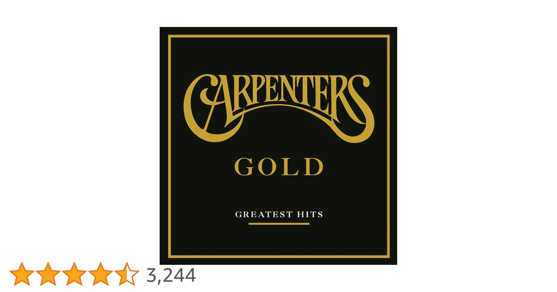 Amazon.co.jp: Gold Carpenters Greatest Hits: ミュージック