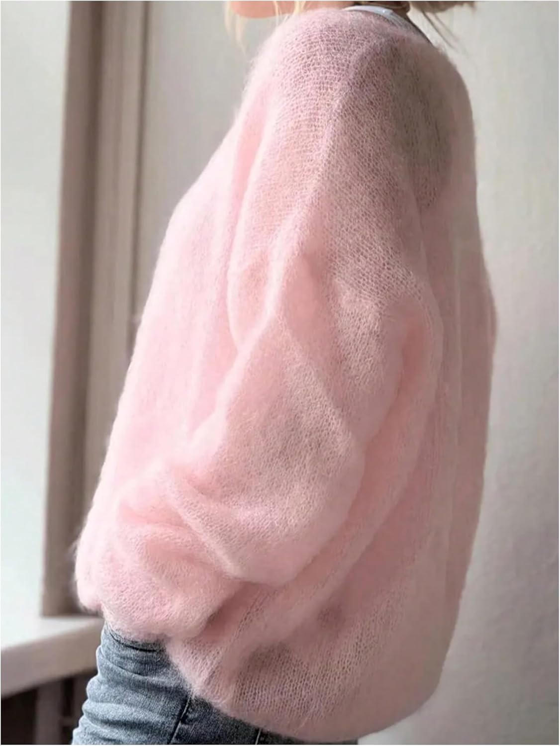 SOLY HUX Women's V Neck Long Sleeve Sweater Knit Pullover Jumper Tops Cozy Sweaters - Image 3