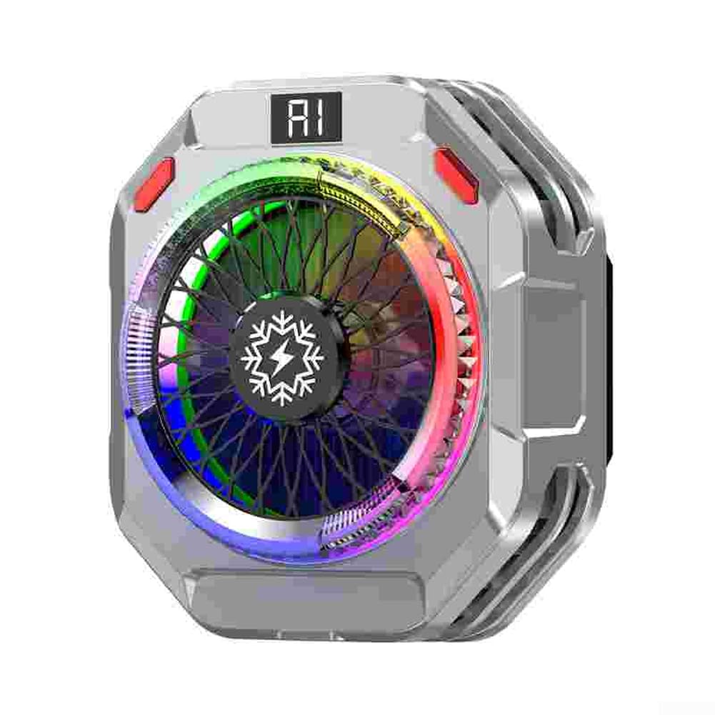 TH28 Pro Raffreddatore per Telefono da Gioco Con Sistema di Raffreddamento Attivo da 30W, Regolazione AI in Tempo Reale, Cinque Livelli di Velocità, Magnetico e per Android e per iOS, Illuminazione