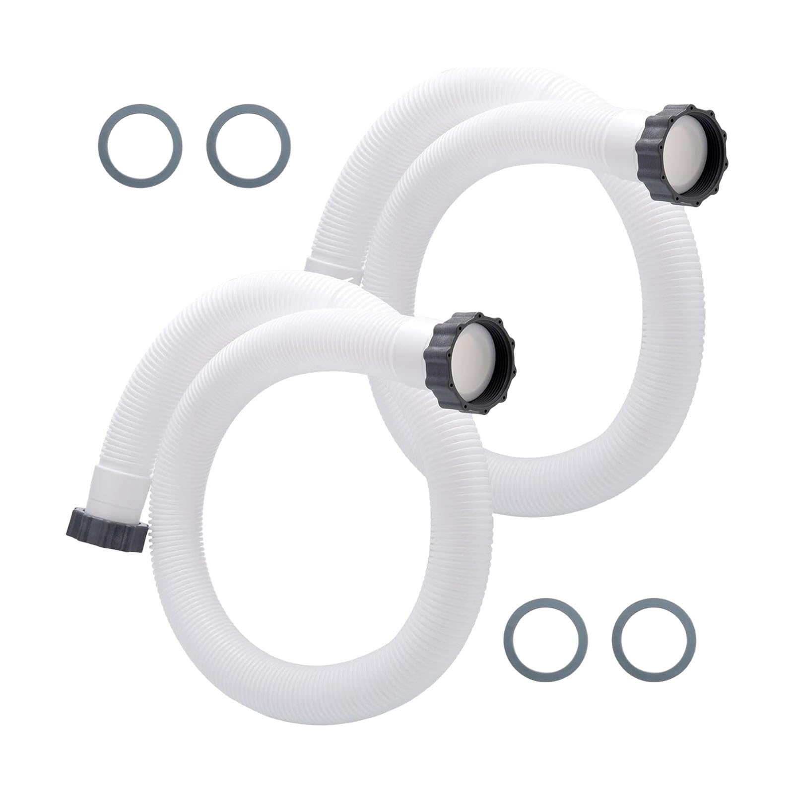 Hsyzygian Multicolor 2Pcs Leak Proof Pool Pumps Hose Multifunction Swimming Lightweight & Sturdy Hoses Suitable For Over Ground Fan
