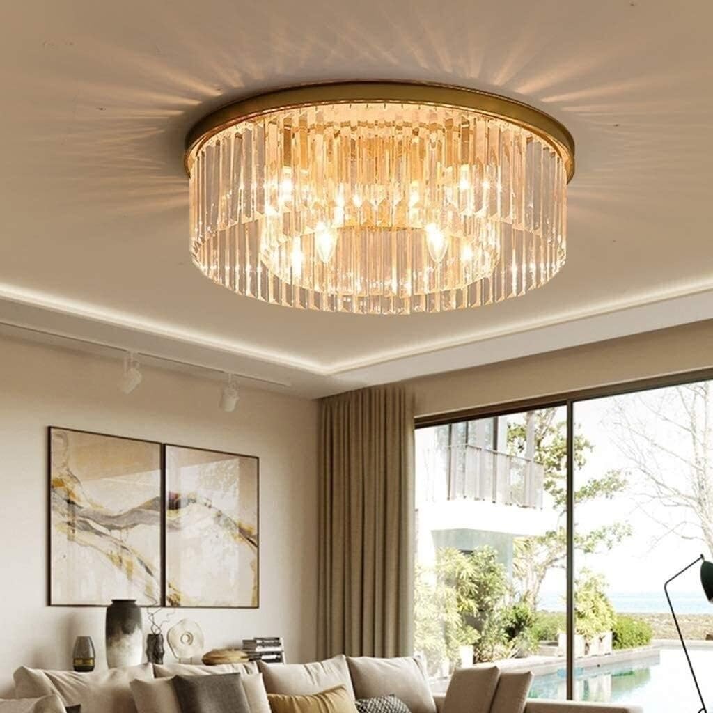Lustre led cristal rétro pour illuminer un salon sombre
