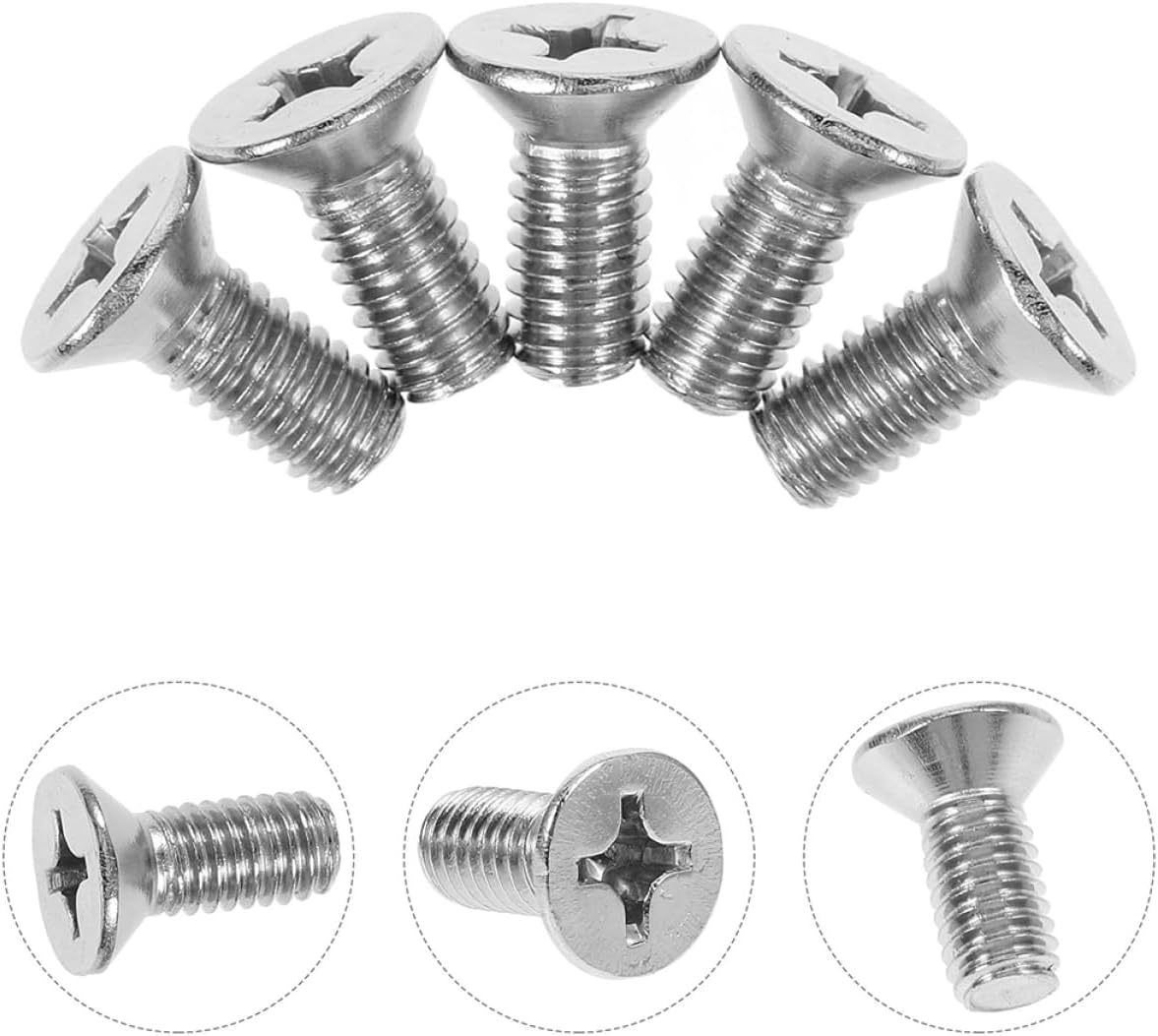 GARVALON 24pcs Brake Disc Fixed Screws Fasteners for Car Brake System Compatible and Reliable Metal