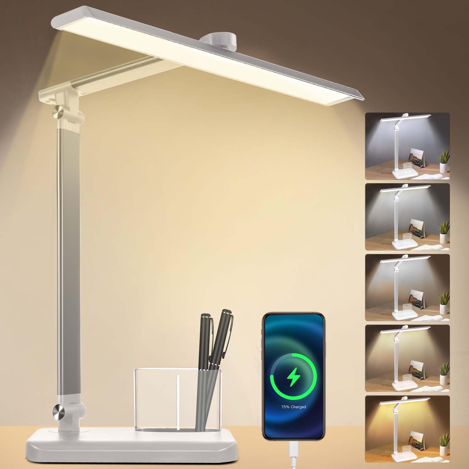 Lampe De Table À Led À Toucher Dimmable Luminosité, Contacter La Base De Recharge Usb, 8